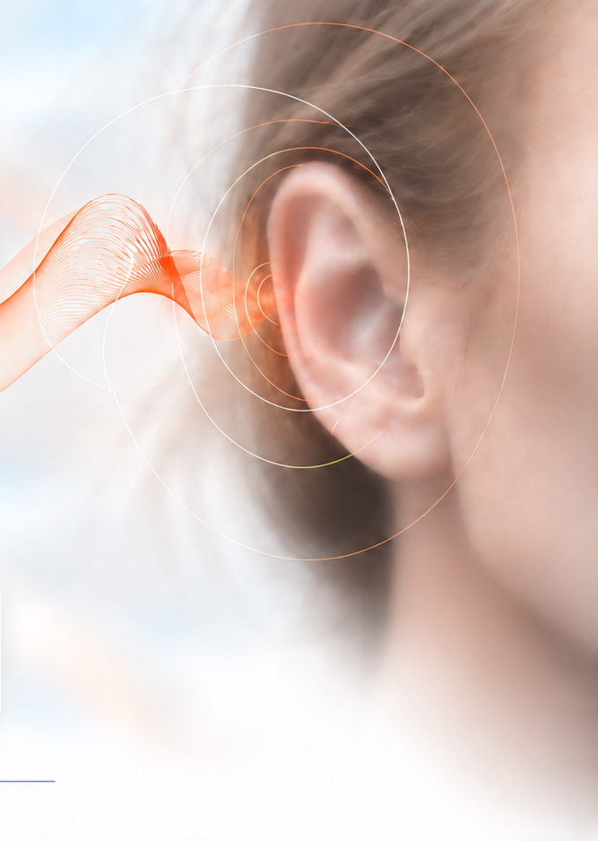 Soft-focus close-up of an ear